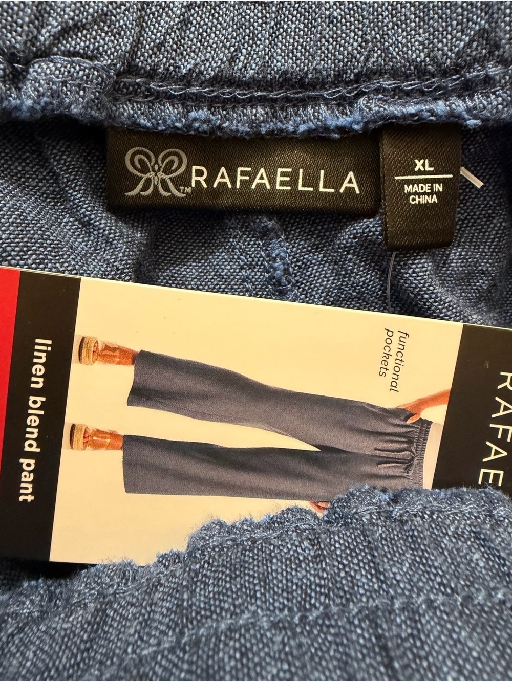 Rafaella Wide Leg Linen Blend Pants - Picture 12 of 12